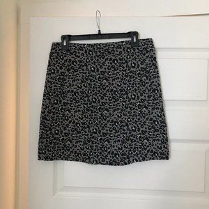 LOFT cheetah print mini skirt